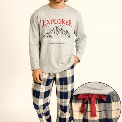 Pijama de hombre - Interlock (Colección Explorer)