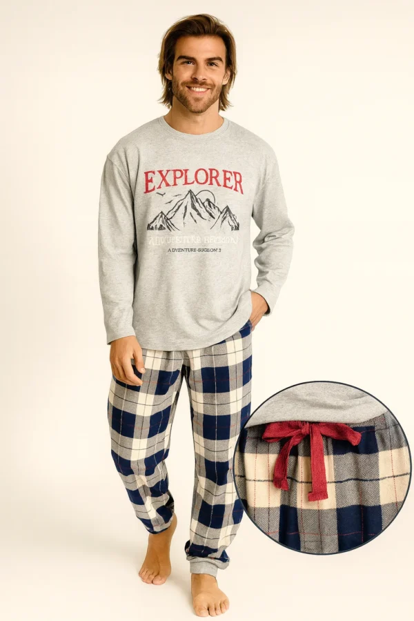 Pijama de hombre - Interlock (Colección Explorer)