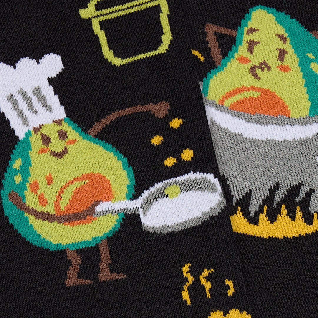 Calcetines divertidos de algodón "sin costuras". AGUACATE COCINERO - Imagen 7