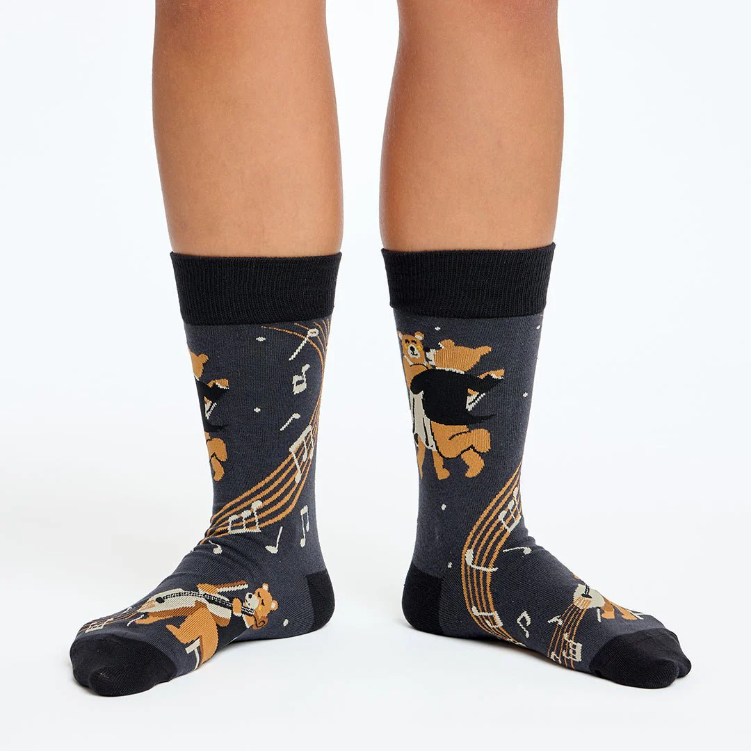 Calcetines divertidos de algodón "sin costuras". OSOS BAILANDO - Imagen 3