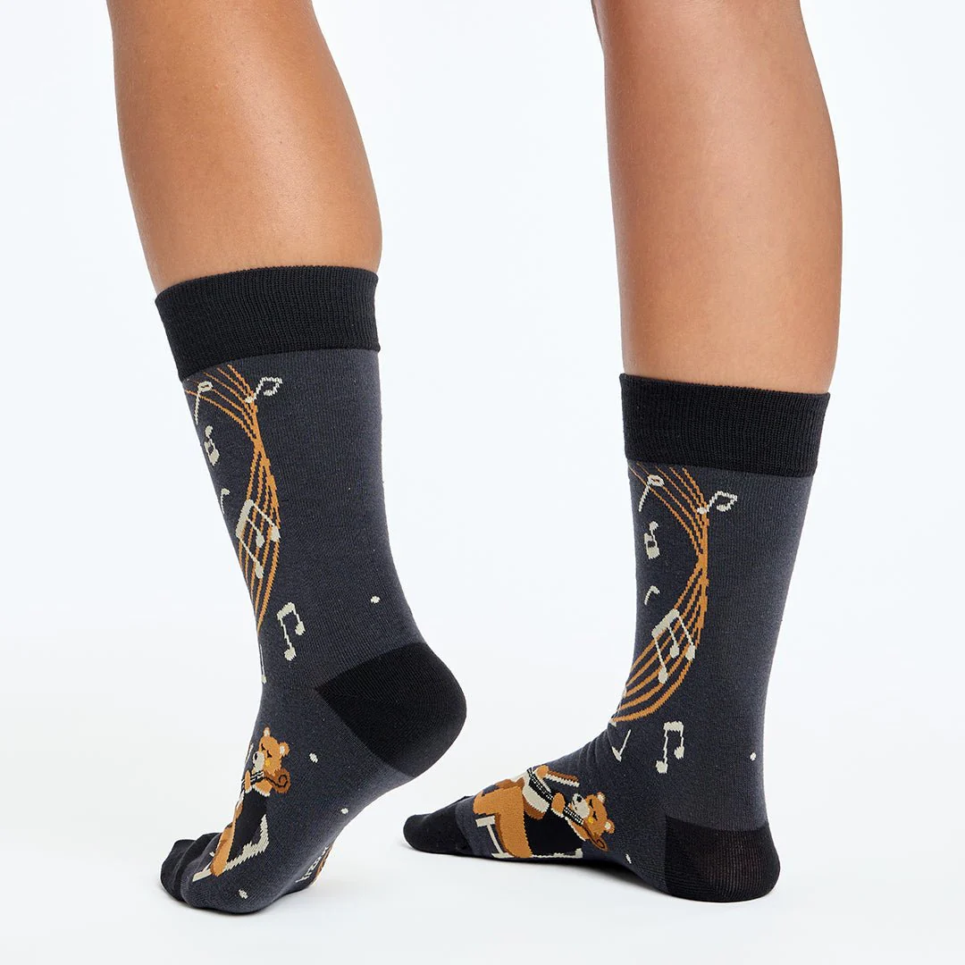 Calcetines divertidos de algodón "sin costuras". OSOS BAILANDO - Imagen 2