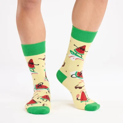 Calcetines divertidos de algodón. SANDIA