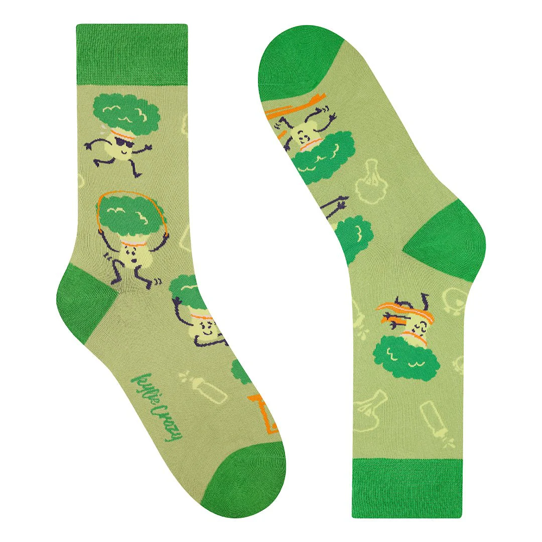 Calcetines divertidos de algodón "sin costuras". BROCOLI - Imagen 2
