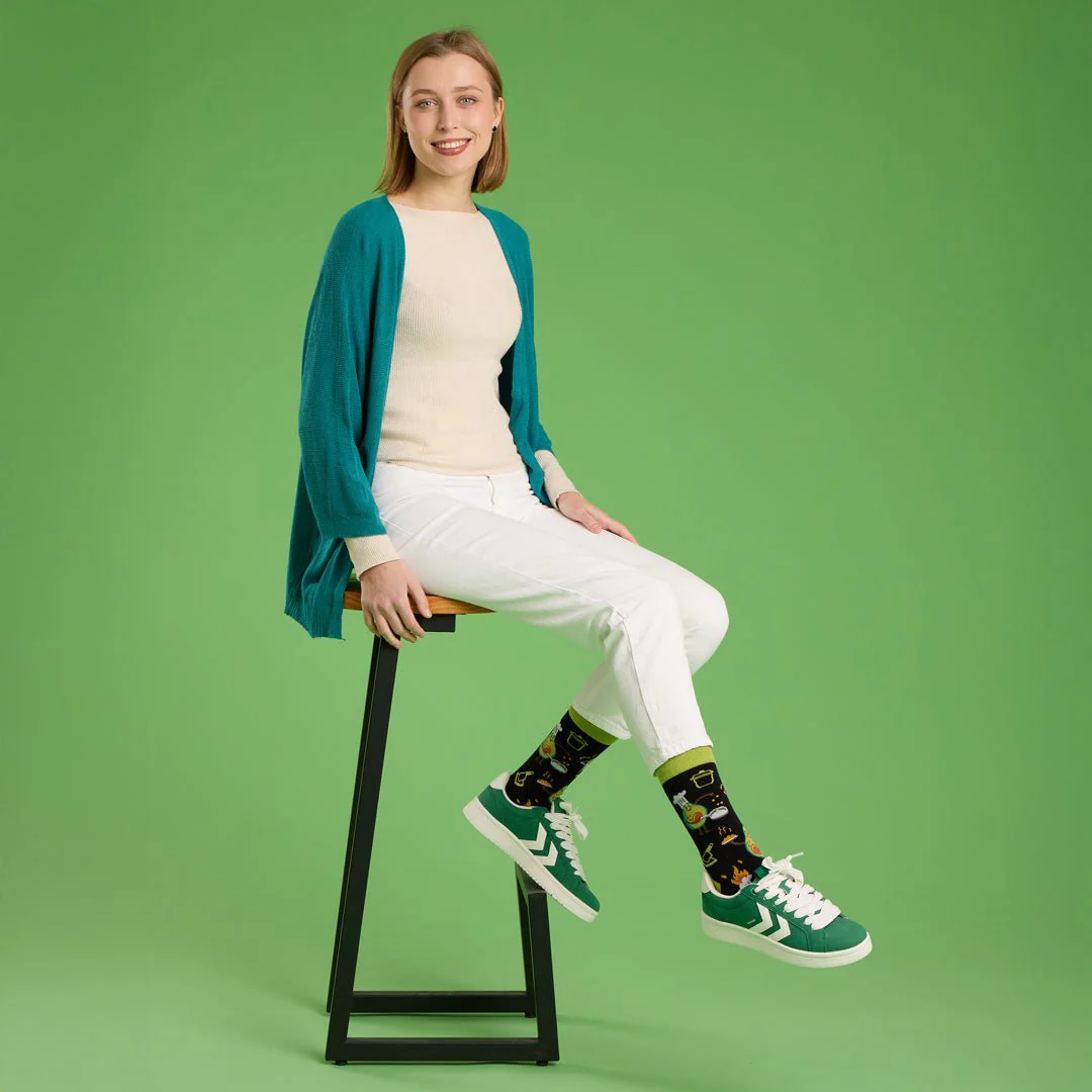 Calcetines divertidos de algodón "sin costuras". AGUACATE COCINERO - Imagen 5