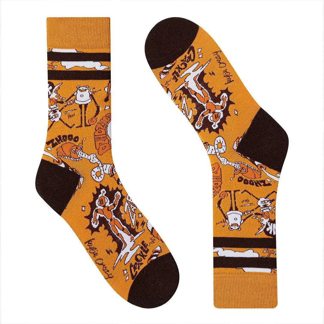 Calcetines divertidos de algodón "sin costuras". ROBOT - Imagen 2