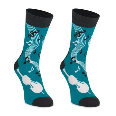 Calcetines divertidos de algodón BLUE MUSIC