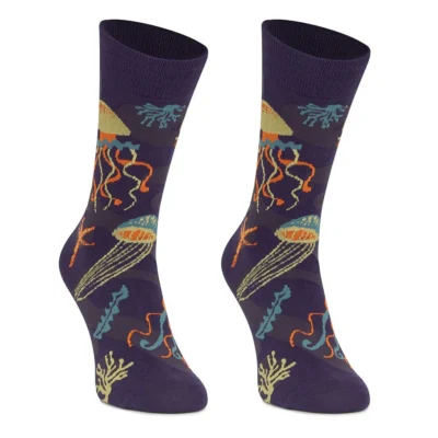 Calcetines alegres de algodón. MEDUSA NOCHE