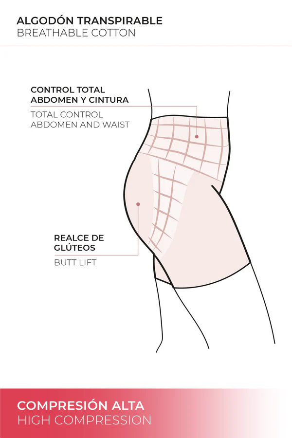 Faja alta reductora compresión alta