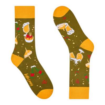 Calcetines divertidos de algodón "sin costuras" CERVEZA