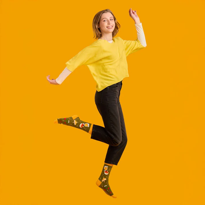 Calcetines divertidos de algodón "sin costuras" CERVEZA - Imagen 3