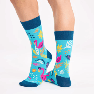 Calcetines divertidos de algodón "sin costuras" FLAMENCOS