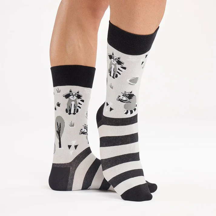 Calcetines divertidos de algodón "sin costuras". MAPACHE - Imagen 3