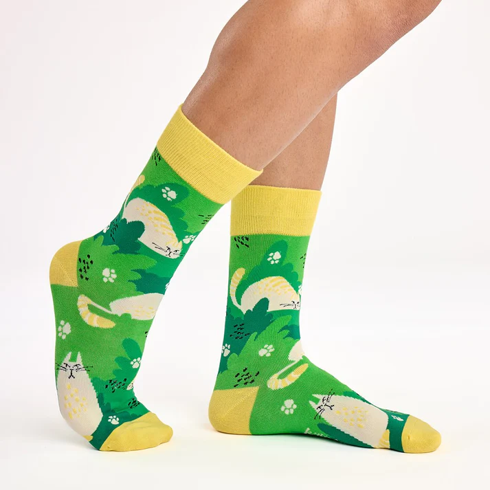 Calcetines divertidos de algodón "sin costuras" GATOS - Imagen 2