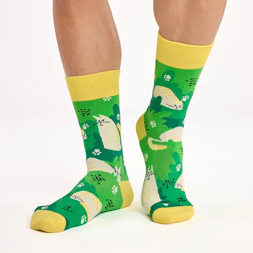 Calcetines divertidos de algodón "sin costuras" GATOS - Imagen 3