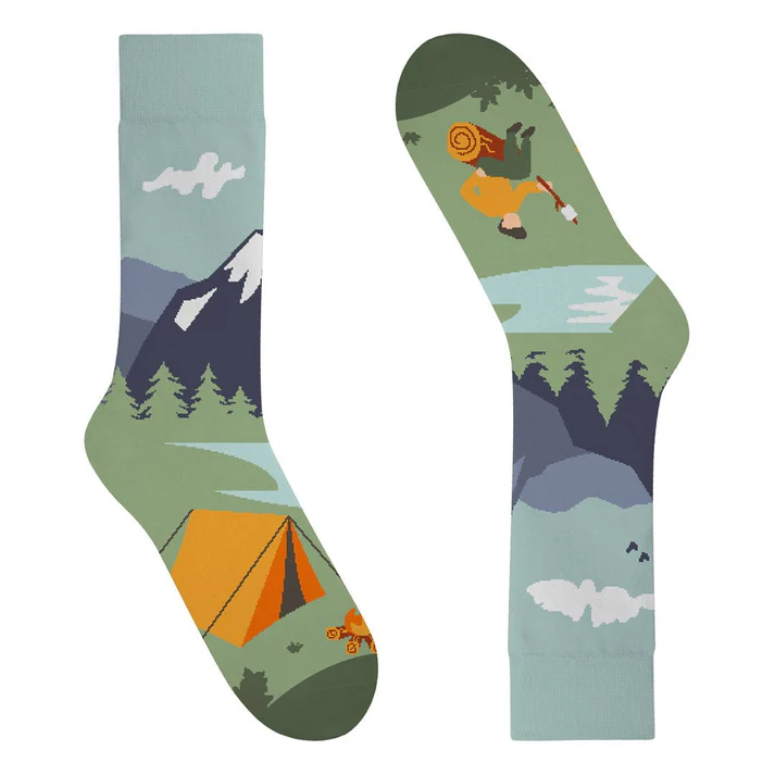Calcetines desiguales "sin costuras" CAMPING - Imagen 2