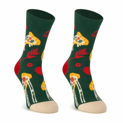 Calcetines alegres de algodón PIZZA