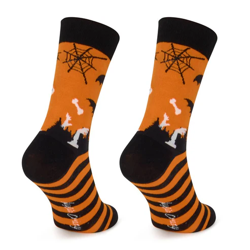Calcetines divertidos de algodón MURCIÉLAGOS HALLOWEEN