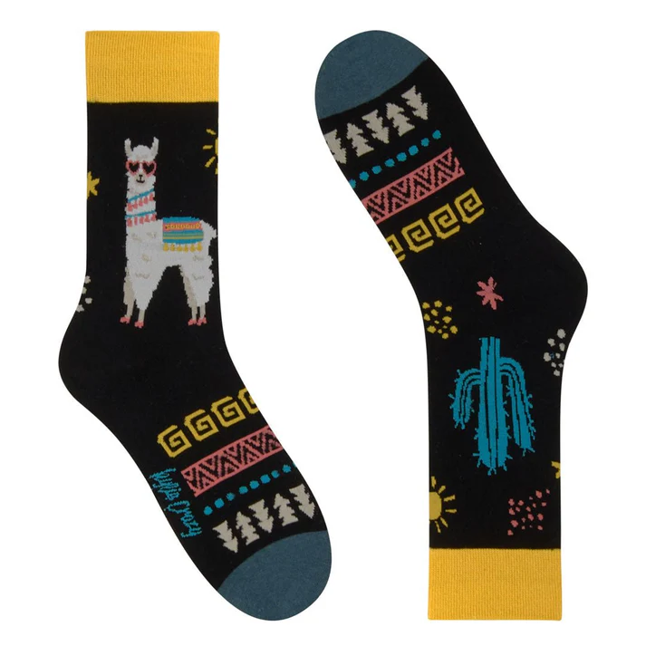 Calcetines divertidos de algodón LLAMA - Imagen 3