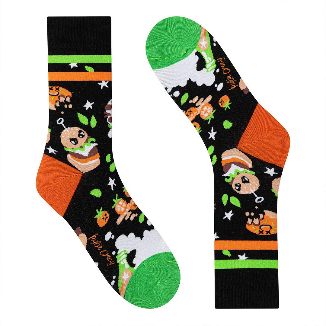 Calcetines divertidos de algodón "sin costuras". HAMBURGUESA - Imagen 4