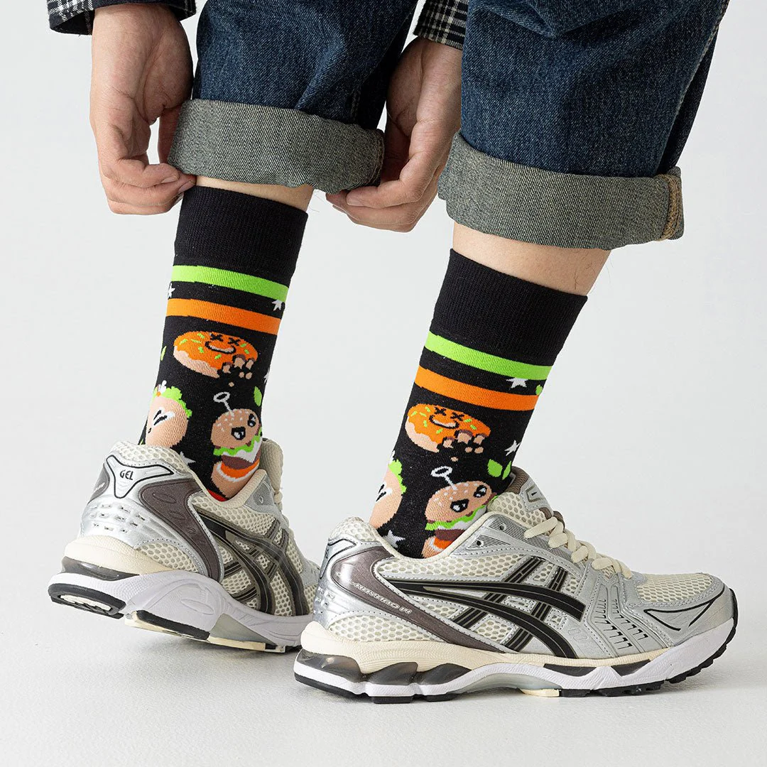 Calcetines divertidos de algodón "sin costuras". HAMBURGUESA - Imagen 3