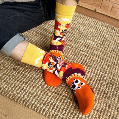 Calcetines divertidos de algodón. MONSTRUO NUCLEAR