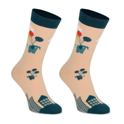 Calcetines divertidos de algodón. ELEFANTES