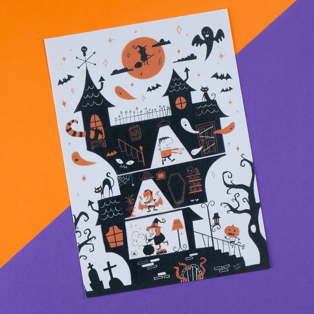 Pack calcetines HALLOWEEN 4 pares de terroríficos + caja y print - Imagen 6