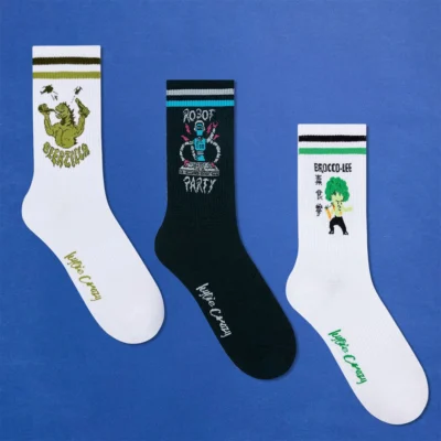 Pack calcetines deportivos de algodón. BEERZILLA, ROBOR PARTY Y BROCCO - LEE